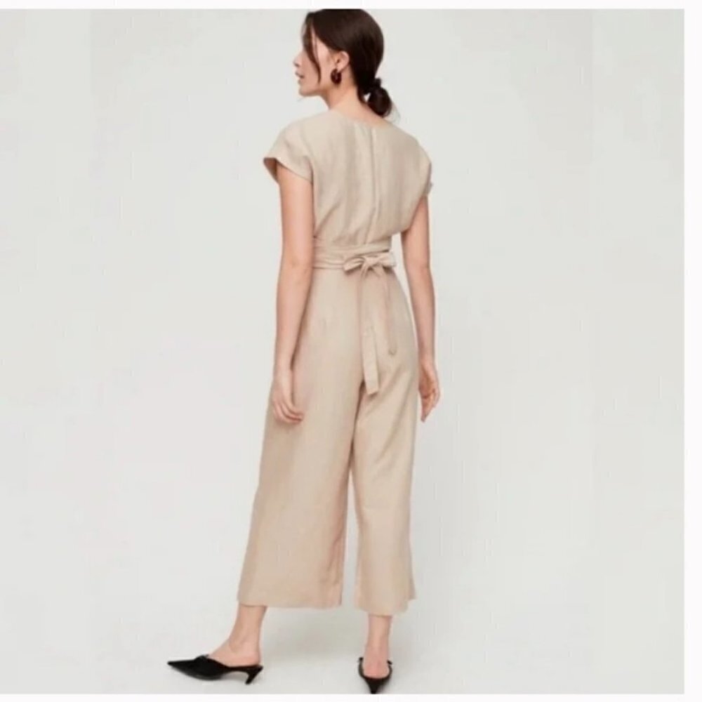 ARITZIA Wilfred Cairo Brax Linen Jumpsuit US 0 - Picture 3 of 8